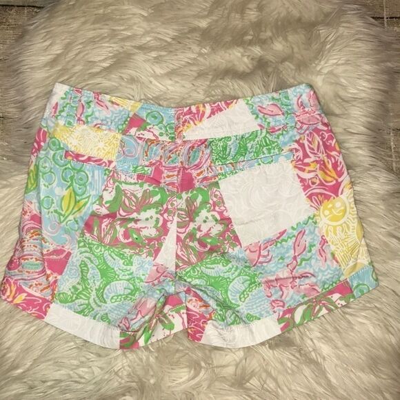 Lilly Pulitzer Callahan Shorts Patchwork Print - Picture 2 of 7